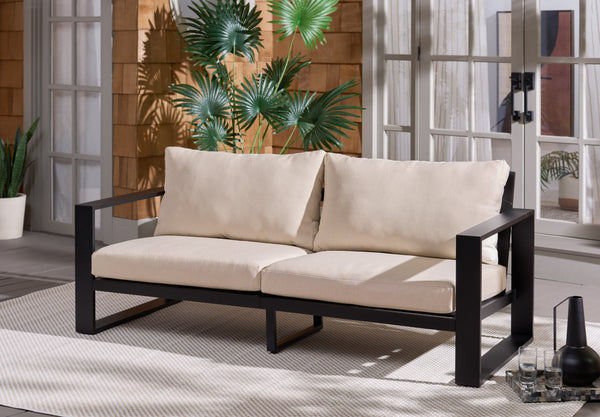 Fash Aluminum Loveseat With Weather-Resistant Cushions, Rust-Resistant Frame For Stylish Patios
