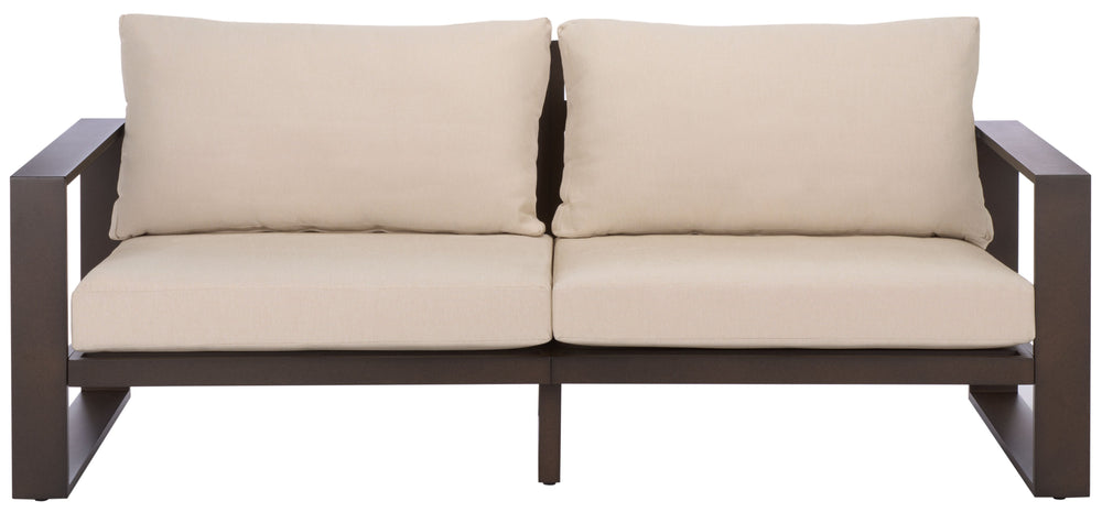 Fash Aluminum Loveseat With Weather-Resistant Cushions, Rust-Resistant Frame For Stylish Patios
