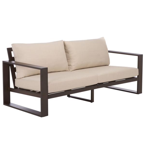 Fash Aluminum Loveseat With Weather-Resistant Cushions, Rust-Resistant Frame For Stylish Patios