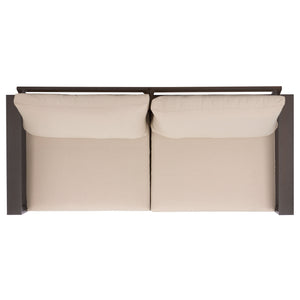 Fash Aluminum Loveseat With Weather-Resistant Cushions, Rust-Resistant Frame For Stylish Patios