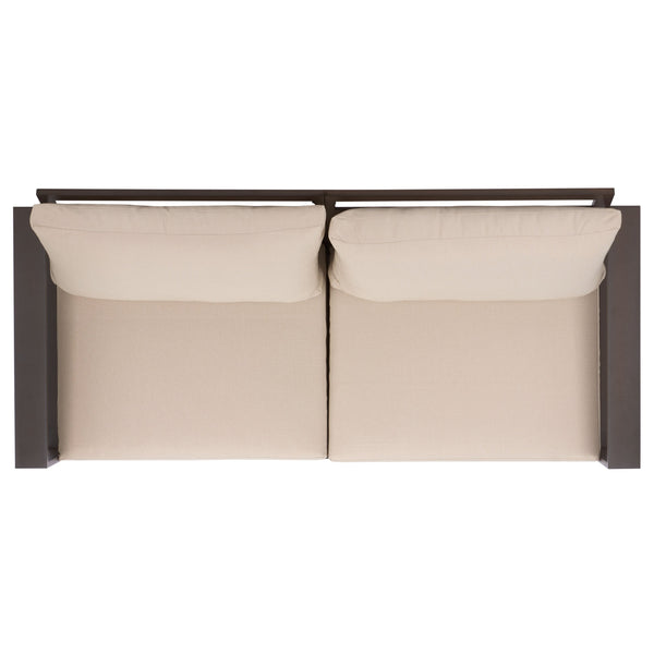 Fash Aluminum Loveseat With Weather-Resistant Cushions, Rust-Resistant Frame For Stylish Patios