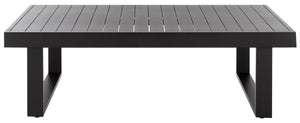Fash Aluminum Coffee Table — Matte-Finish Outdoor Patio Centerpiece, Lightweight Rust-Resistant Design