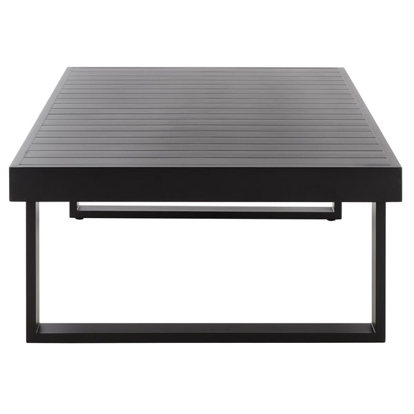 Fash Aluminum Coffee Table — Matte-Finish Outdoor Patio Centerpiece, Lightweight Rust-Resistant Design
