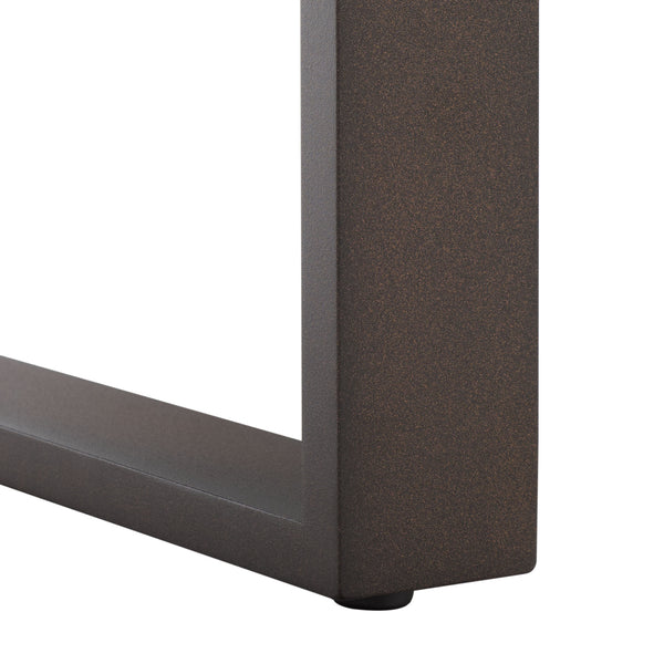 Fash Aluminum Coffee Table — Matte-Finish Outdoor Patio Centerpiece, Lightweight Rust-Resistant Design