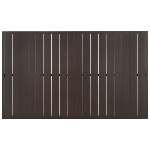 Fash Aluminum Coffee Table — Matte-Finish Outdoor Patio Centerpiece, Lightweight Rust-Resistant Design