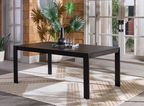 Fash Aluminum 4-Leg Dining Table – Lightweight, Rust-Resistant Patio Centerpiece For Modern Outdoor Spaces