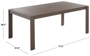 Fash Aluminum 4-Leg Dining Table – Lightweight, Rust-Resistant Patio Centerpiece For Modern Outdoor Spaces