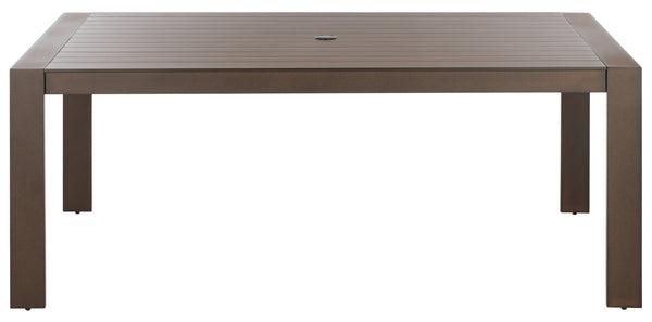 Fash Aluminum 4-Leg Dining Table – Lightweight, Rust-Resistant Patio Centerpiece For Modern Outdoor Spaces