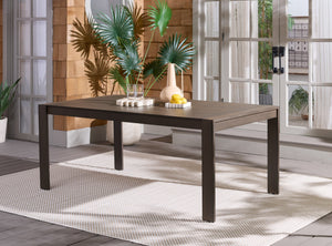 Fash Aluminum 4-Leg Dining Table – Lightweight, Rust-Resistant Patio Centerpiece For Modern Outdoor Spaces
