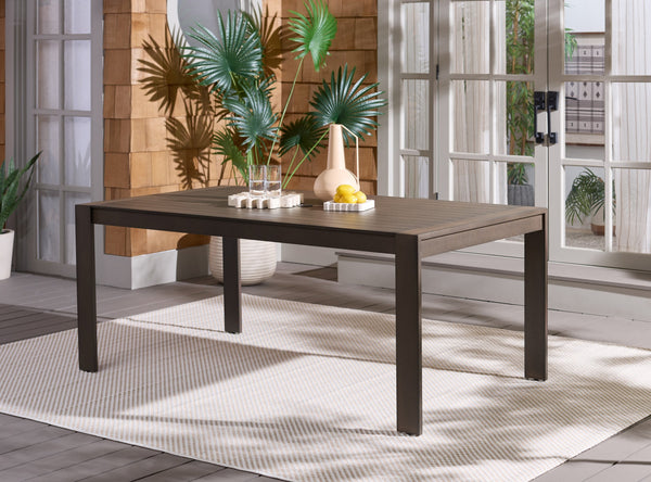 Fash Aluminum 4-Leg Dining Table – Lightweight, Rust-Resistant Patio Centerpiece For Modern Outdoor Spaces