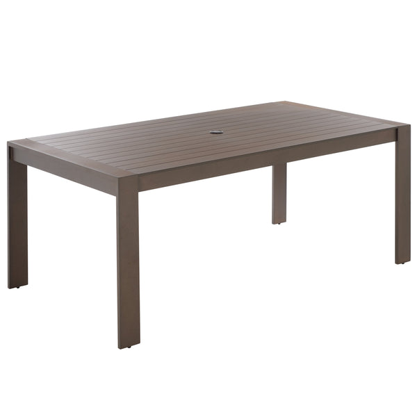 Fash Aluminum 4-Leg Dining Table – Lightweight, Rust-Resistant Patio Centerpiece For Modern Outdoor Spaces