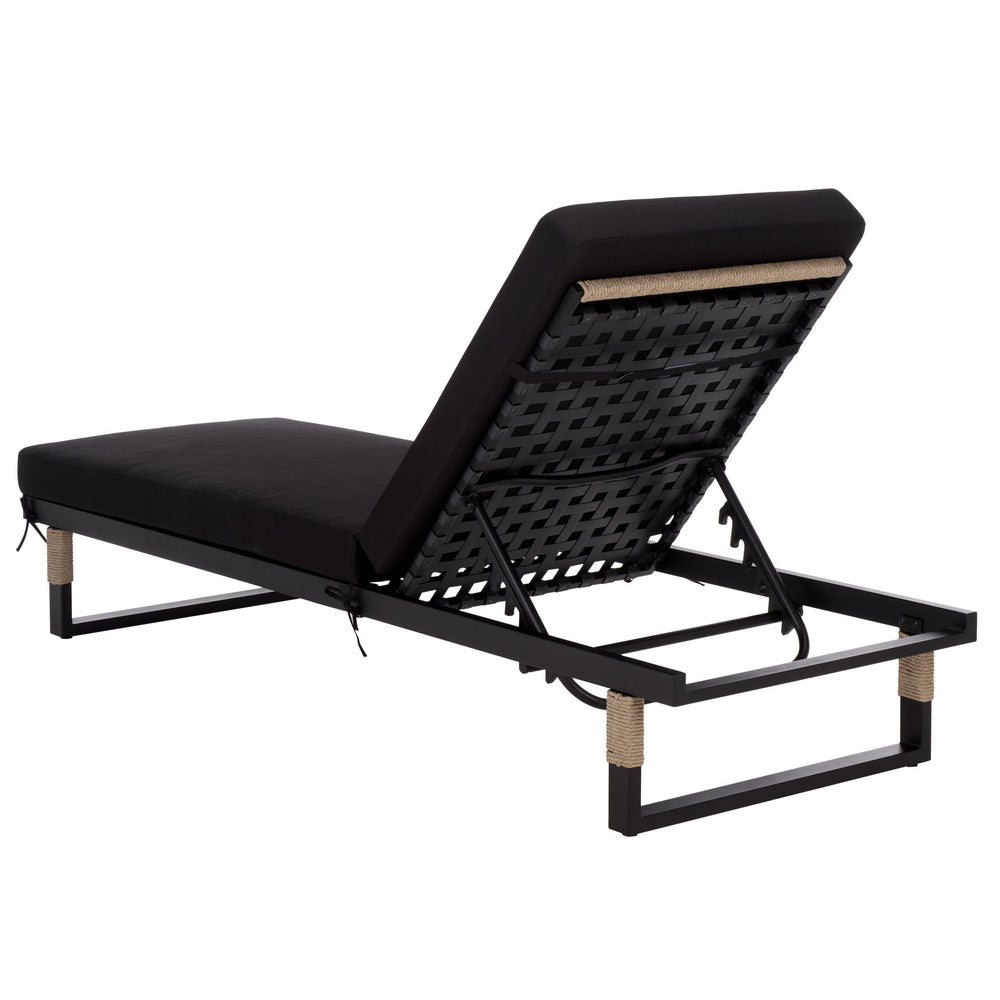 Arman Chaise Lounge With Cushion – Weather-Resistant Rope & Powder-Coated Frame For Patio Comfort