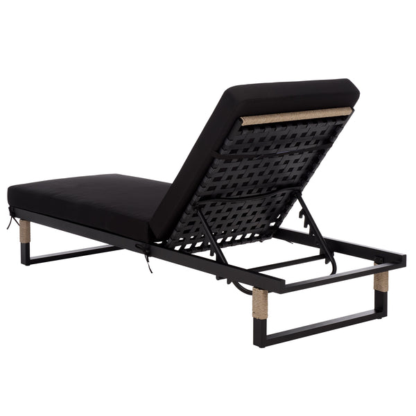 Arman Chaise Lounge With Cushion – Weather-Resistant Rope & Powder-Coated Frame For Patio Comfort