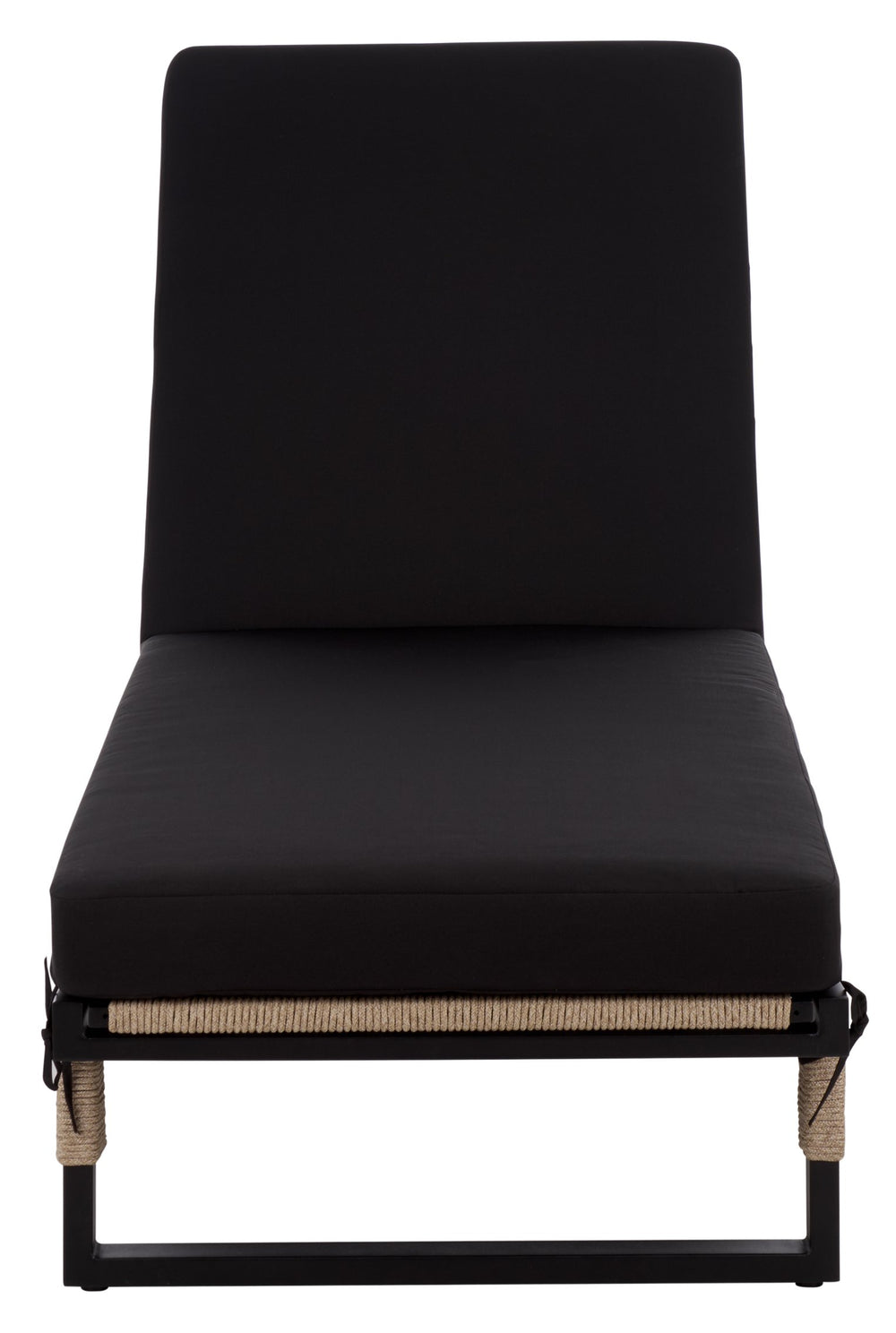Arman Chaise Lounge With Cushion – Weather-Resistant Rope & Powder-Coated Frame For Patio Comfort