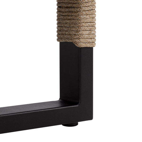 Arman Chaise Lounge With Cushion – Weather-Resistant Rope & Powder-Coated Frame For Patio Comfort