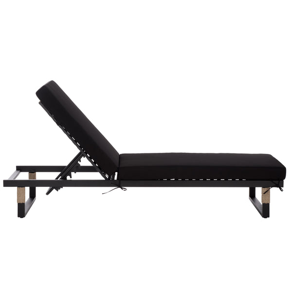 Arman Chaise Lounge With Cushion – Weather-Resistant Rope & Powder-Coated Frame For Patio Comfort