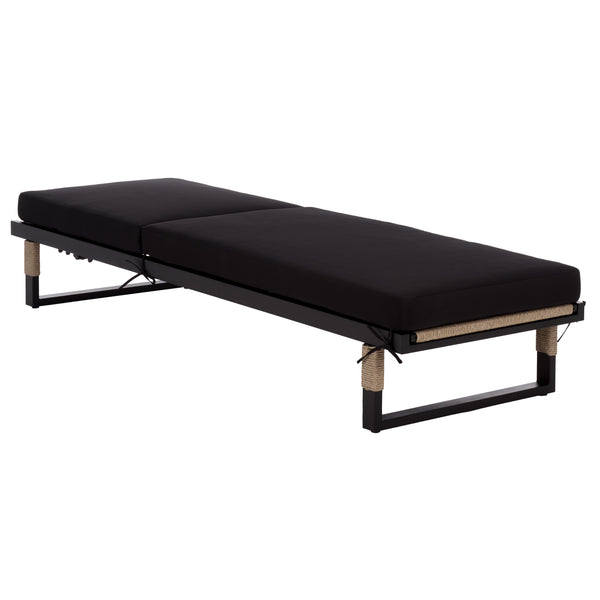 Arman Chaise Lounge With Cushion – Weather-Resistant Rope & Powder-Coated Frame For Patio Comfort
