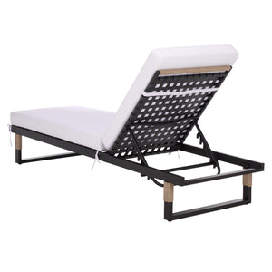 Arman Chaise Lounge With Cushion – Weather-Resistant Rope & Powder-Coated Frame For Patio Comfort