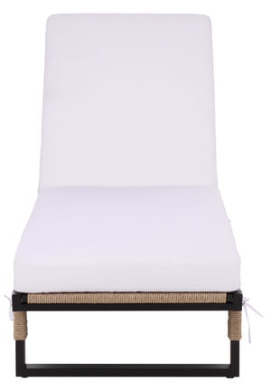 Arman Chaise Lounge With Cushion – Weather-Resistant Rope & Powder-Coated Frame For Patio Comfort