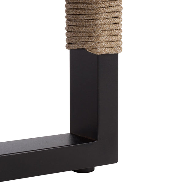 Arman Chaise Lounge With Cushion – Weather-Resistant Rope & Powder-Coated Frame For Patio Comfort