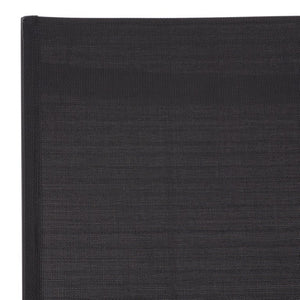 Safavieh Stanley Outdoor Aluminum Chaise Lounge Textilene Mesh Low Profile Poolside Patio Chair Black/Black PAT7559A