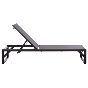 Jordan Aluminum Chaise Lounge With Textilene Seating, Rust-Resistant Frame, Breathable Outdoor Comfort