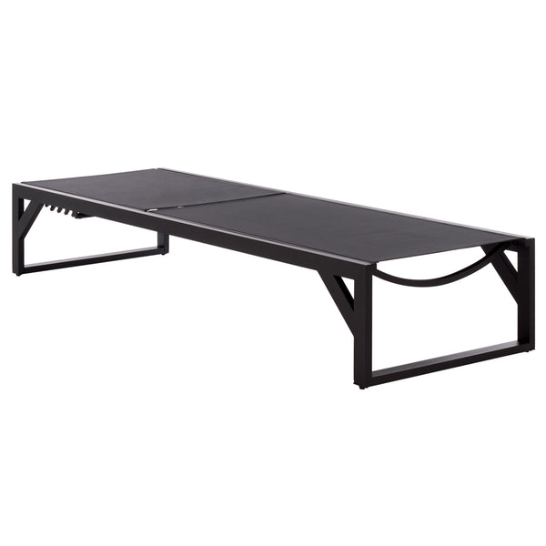 Jordan Aluminum Chaise Lounge With Textilene Seating, Rust-Resistant Frame, Breathable Outdoor Comfort