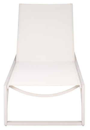 Jordan Aluminum Chaise Lounge With Textilene Seating, Rust-Resistant Frame, Breathable Outdoor Comfort