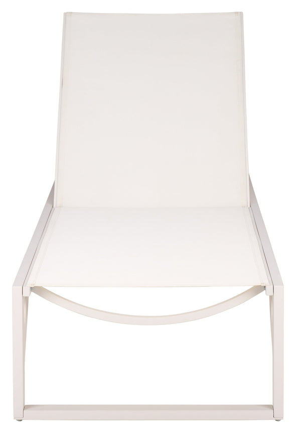 Jordan Aluminum Chaise Lounge With Textilene Seating, Rust-Resistant Frame, Breathable Outdoor Comfort