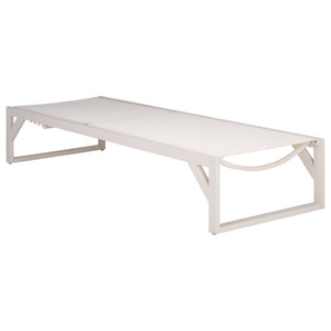 Jordan Aluminum Chaise Lounge With Textilene Seating, Rust-Resistant Frame, Breathable Outdoor Comfort
