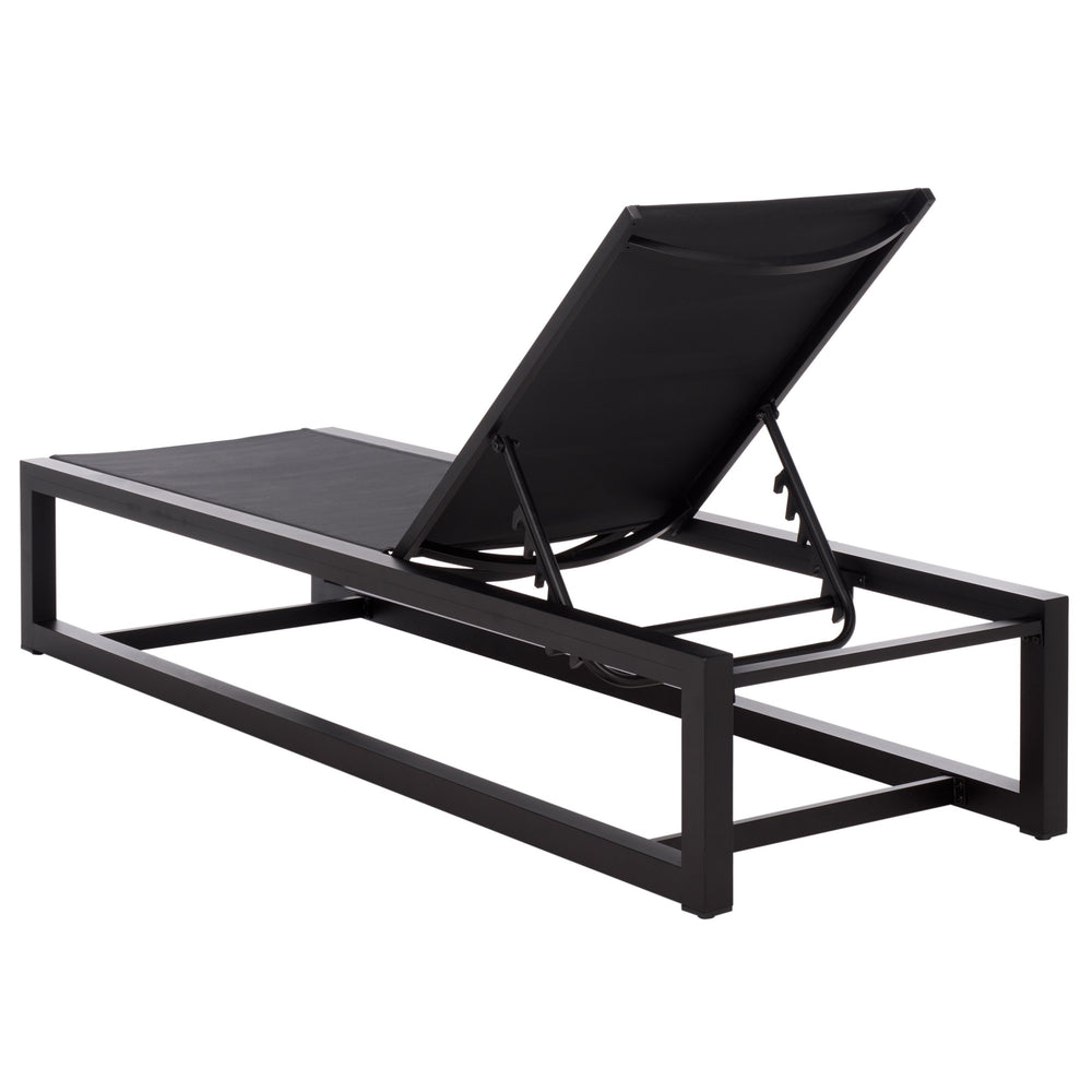 Logan Aluminum Chaise Lounge With Textilene Fabric — Weather-Resistant, Ergonomic Patio Seating60