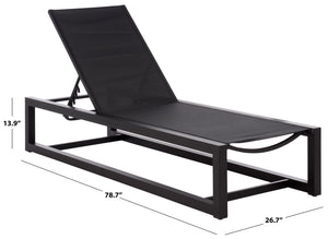Logan Aluminum Chaise Lounge With Textilene Fabric — Weather-Resistant, Ergonomic Patio Seating60