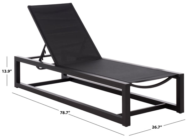 Logan Aluminum Chaise Lounge With Textilene Fabric — Weather-Resistant, Ergonomic Patio Seating60