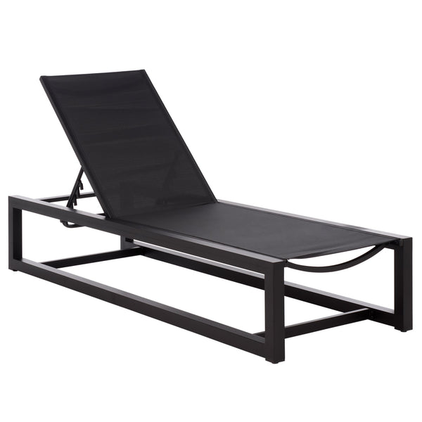 Logan Aluminum Chaise Lounge With Textilene Fabric — Weather-Resistant, Ergonomic Patio Seating60