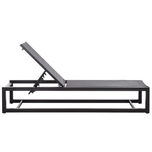 Logan Aluminum Chaise Lounge With Textilene Fabric — Weather-Resistant, Ergonomic Patio Seating60