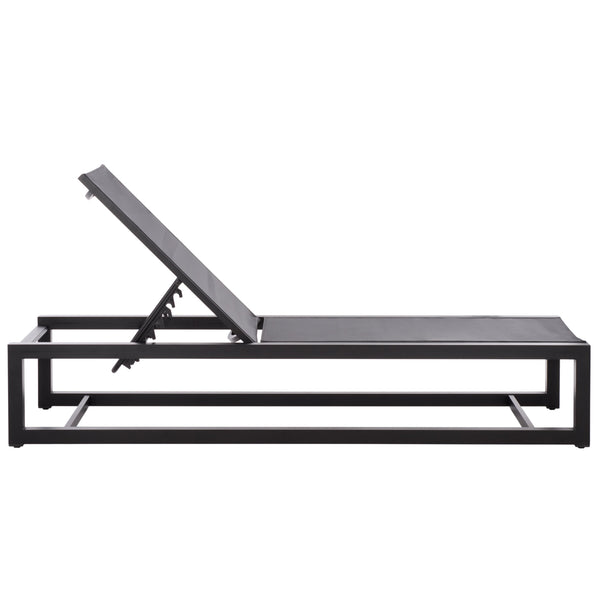 Logan Aluminum Chaise Lounge With Textilene Fabric — Weather-Resistant, Ergonomic Patio Seating60