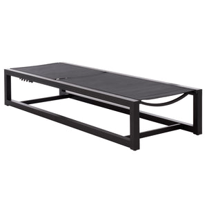 Logan Aluminum Chaise Lounge With Textilene Fabric — Weather-Resistant, Ergonomic Patio Seating60