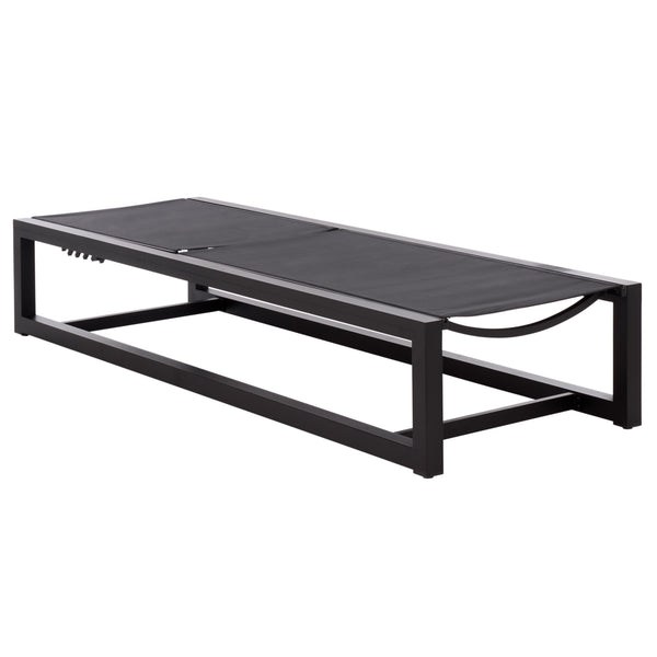 Logan Aluminum Chaise Lounge With Textilene Fabric — Weather-Resistant, Ergonomic Patio Seating60