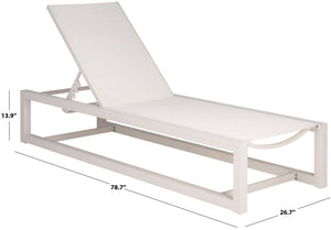 Logan Aluminum Chaise Lounge With Textilene Fabric — Weather-Resistant, Ergonomic Patio Seating60