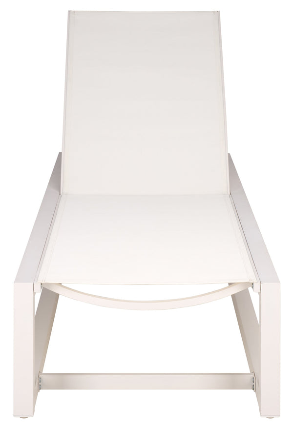 Logan Aluminum Chaise Lounge With Textilene Fabric — Weather-Resistant, Ergonomic Patio Seating60