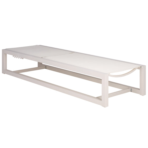 Logan Aluminum Chaise Lounge With Textilene Fabric — Weather-Resistant, Ergonomic Patio Seating60