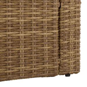 Emma Lounge Chair With Woven Rattan Accents, Metal Frame, And High-Density Foam For Lasting Comfort And Style