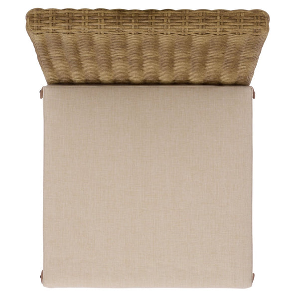 Safavieh EMMA Dining Chair Set of 2 - Stylish Natural Rattan & Taupe Upholstery for Indoor/Outdoor Use PAT7565A-SET2