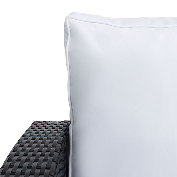 Safavieh Jovita 3Pc Corner Set Black Frame/White Cushion PAT7707A-3BX