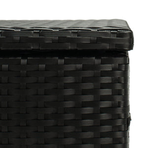 Safavieh OLIVEIRA Cushion Box - Stylish Weather-Resistant Storage Solution for Outdoor Cushions and Accessories Black / White PAT7709A