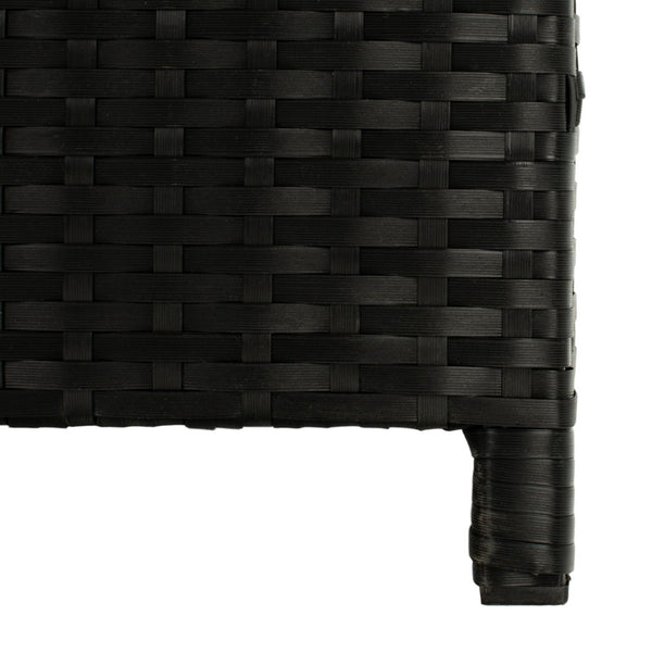 Safavieh OLIVEIRA Cushion Box - Stylish Weather-Resistant Storage Solution for Outdoor Cushions and Accessories Black / White PAT7709A