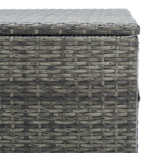 Safavieh OLIVEIRA Cushion Box - Stylish Weather-Resistant Storage Solution for Outdoor Cushions and Accessories Grey / White PAT7709C