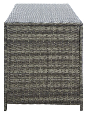 Safavieh OLIVEIRA Cushion Box - Stylish Weather-Resistant Storage Solution for Outdoor Cushions and Accessories Grey / White PAT7709C