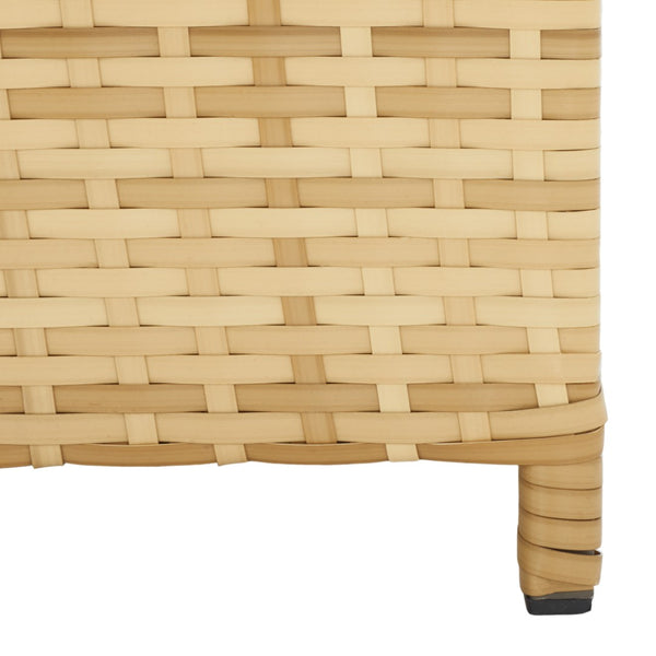 Safavieh OLIVEIRA Cushion Box - Stylish Weather-Resistant Storage Solution for Outdoor Cushions and Accessories Natural / White PAT7709D