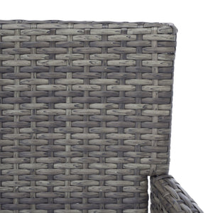 Safavieh VIORA Loveseat - Stylish Outdoor Seating with Plush Cushions and Integrated Storage for Comfort Grey / White PAT7710C